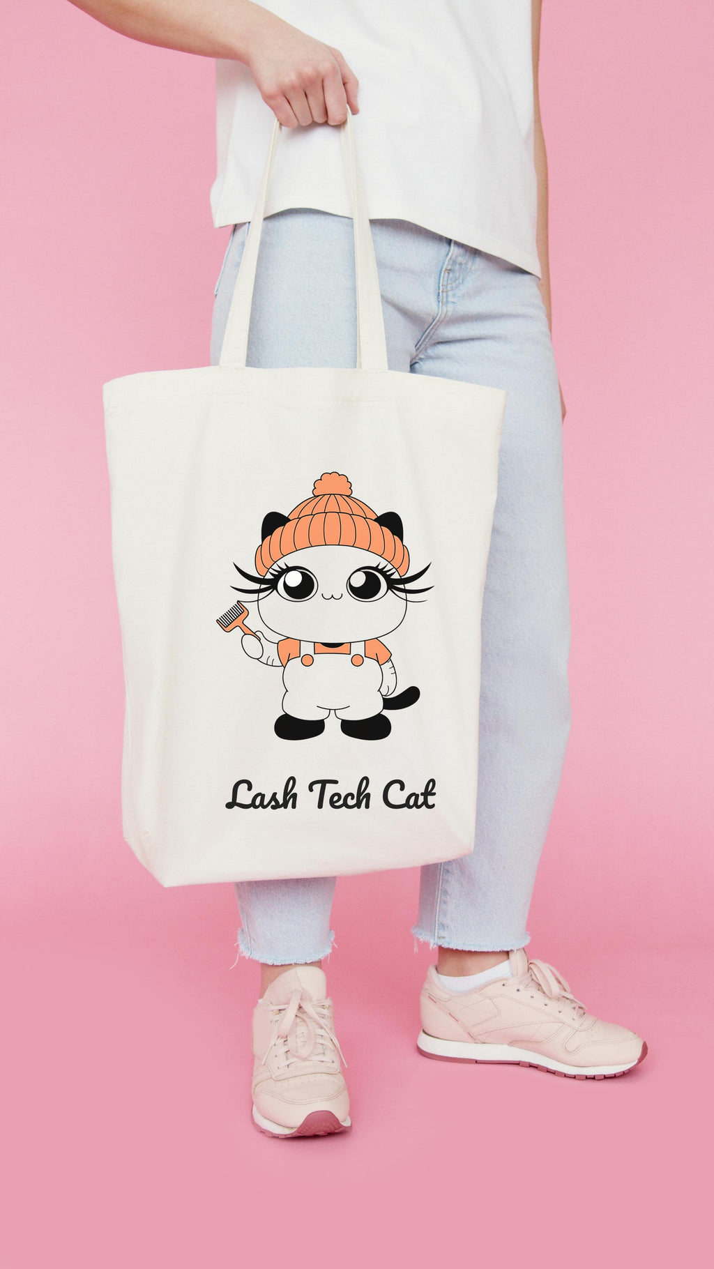 Lash Tech Cat SVG PNG – Cute Lash Artist Cat Cut File for Cricut, Silhouette, Cozy Cartoon Design