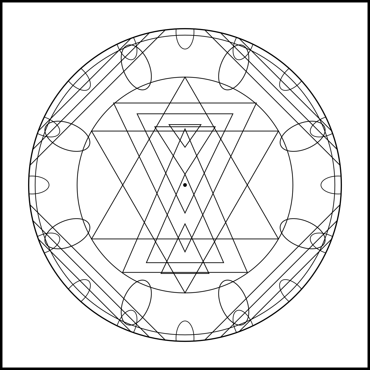 Vesica Piscis Sacred Geometry SVG Pendant | Glowforge Laser File | Instant Download