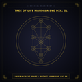 Tree of Life Mandala SVG DXF, Glowforge Cricut xTool Laser Cut, Spiritual Wood Art