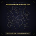Voronoi Coaster Set SVG | Organic Cell Pattern | Glowforge Laser Engraving File