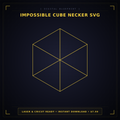Impossible Cube Necker SVG Optical Illusion Laser Cut File | Glowforge Cricut CNC | Instant Download