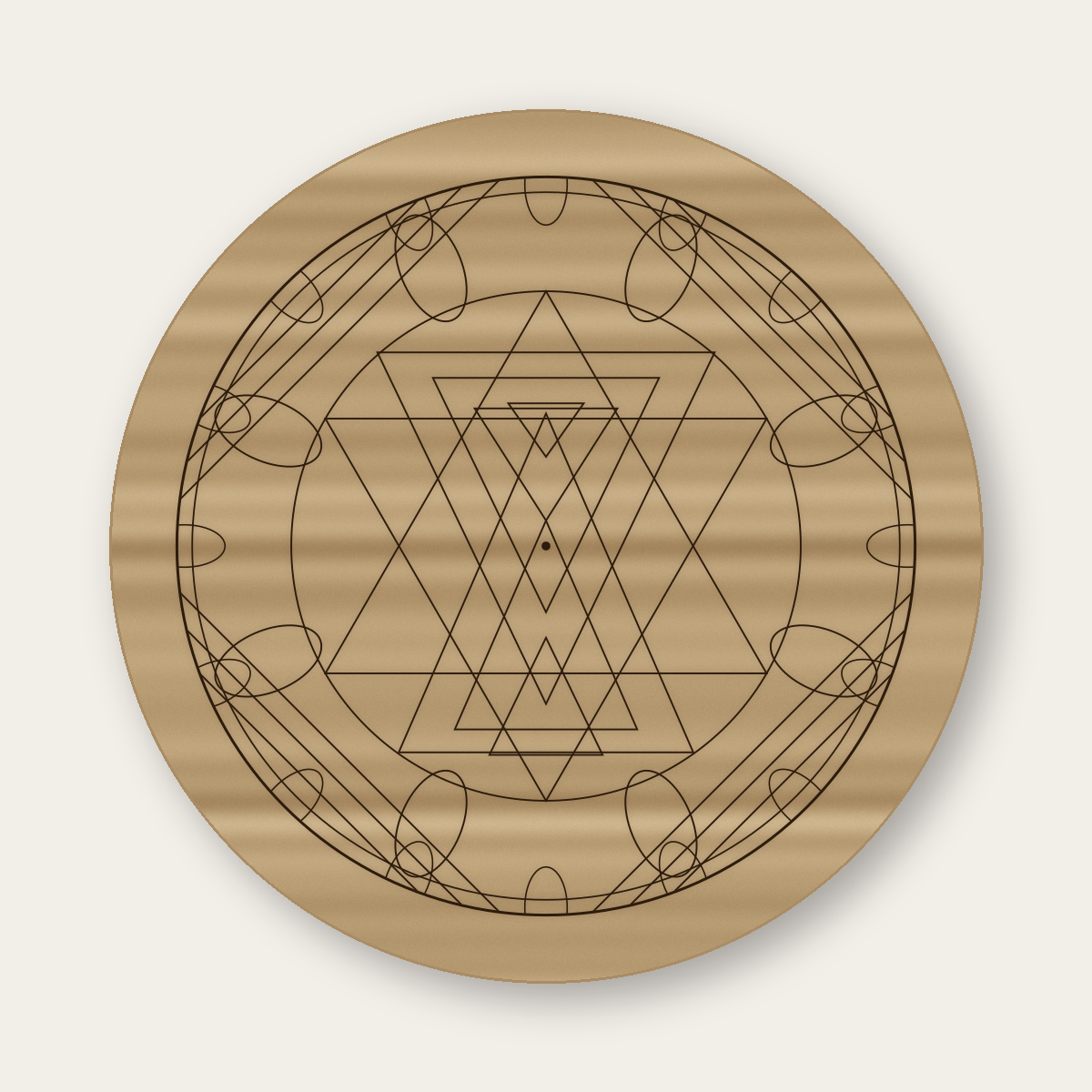 Vesica Piscis Sacred Geometry SVG Pendant | Glowforge Laser File | Instant Download