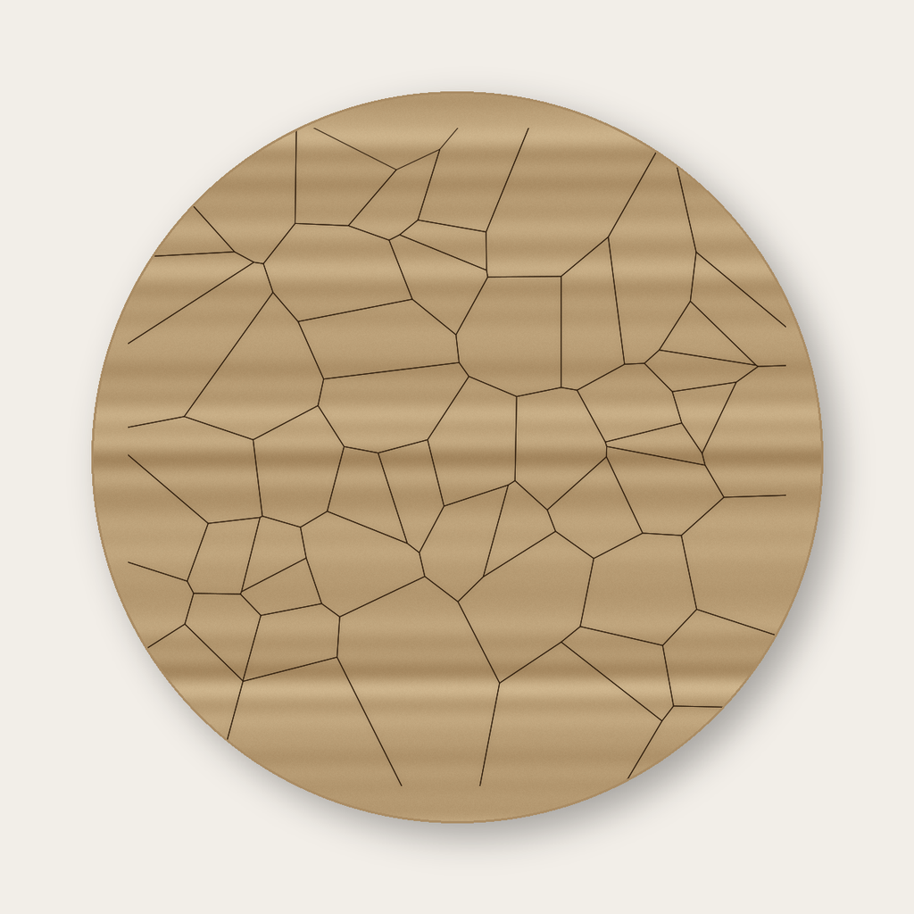 Voronoi Coaster Set SVG | Organic Cell Pattern | Glowforge Laser Engraving File