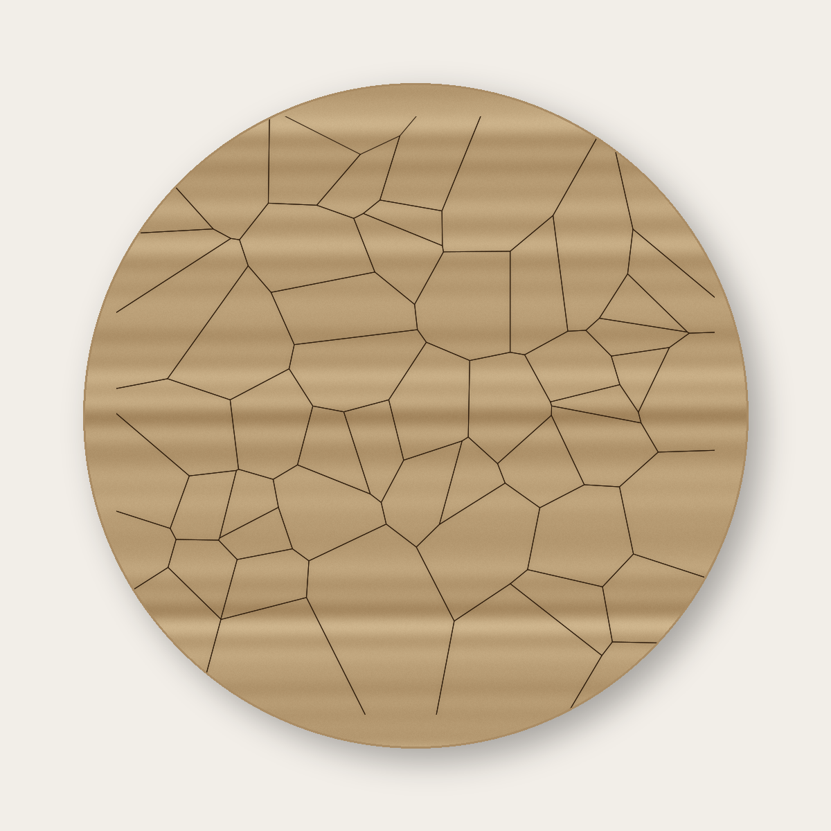 Voronoi Coaster Set SVG | Organic Cell Pattern | Glowforge Laser Engraving File