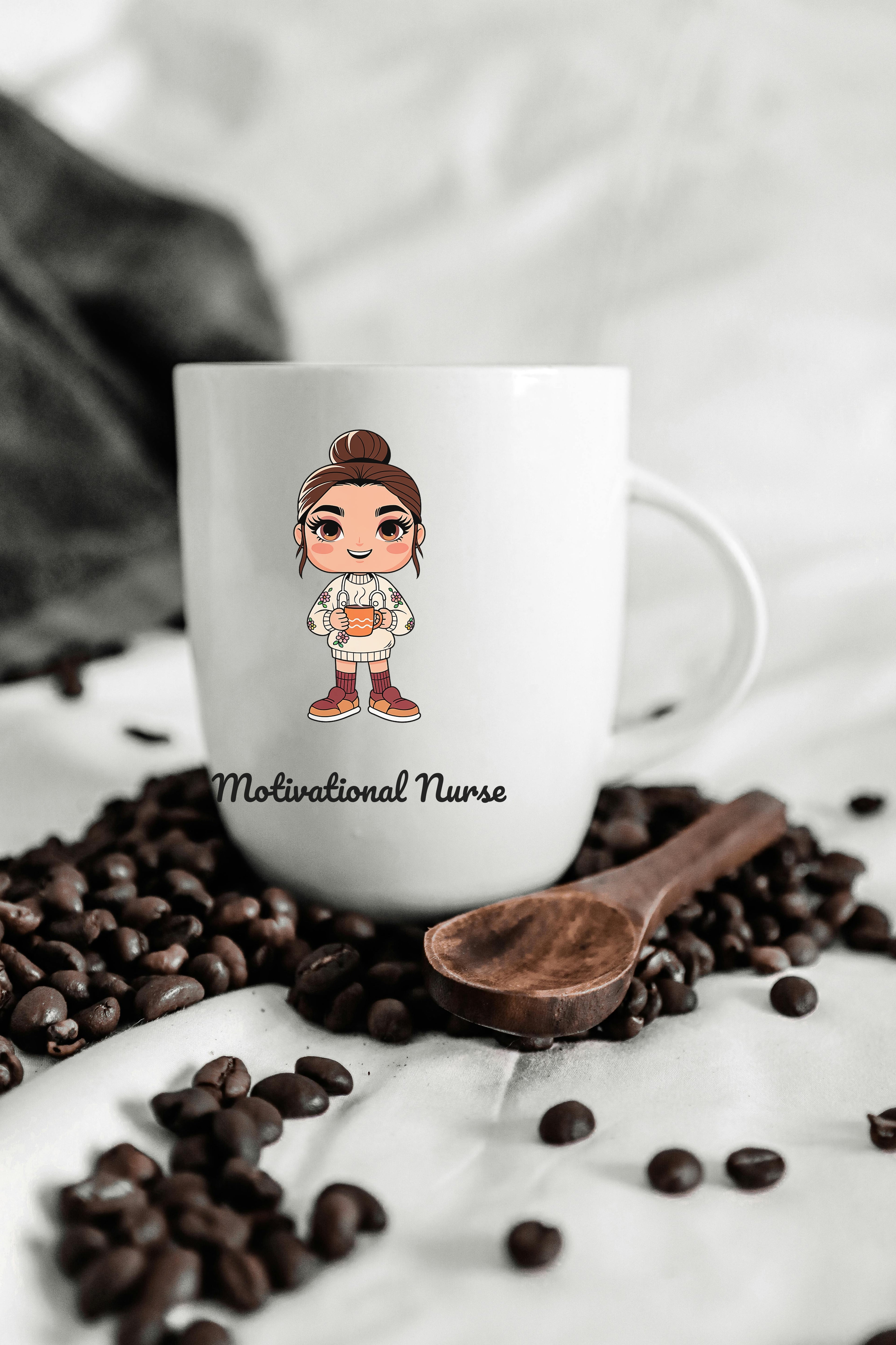 Motivational Nurse SVG PNG Clipart Cozy Cute Nurse Cricut Cut File Instant Digital Download for Tshirts Mugs