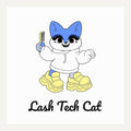 Lash Tech Cat SVG PNG – Cute Lash Artist Cat Cut File for Cricut, Silhouette, Cozy Cartoon Design