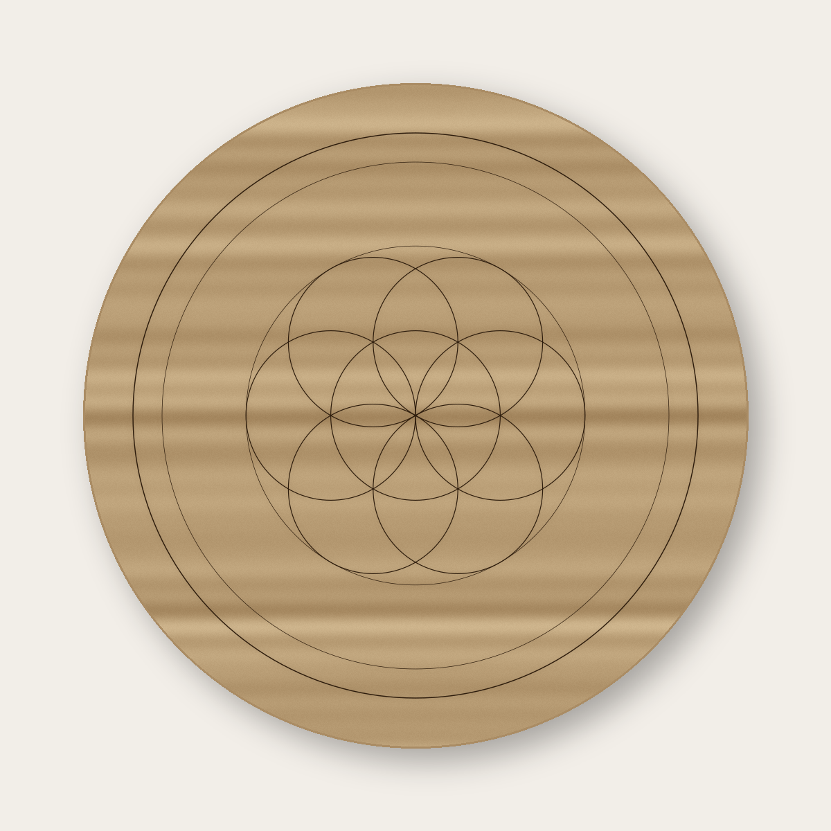 Seed of Life Mandala SVG DXF, Glowforge Cricut Laser Cut File, Spiritual Decor