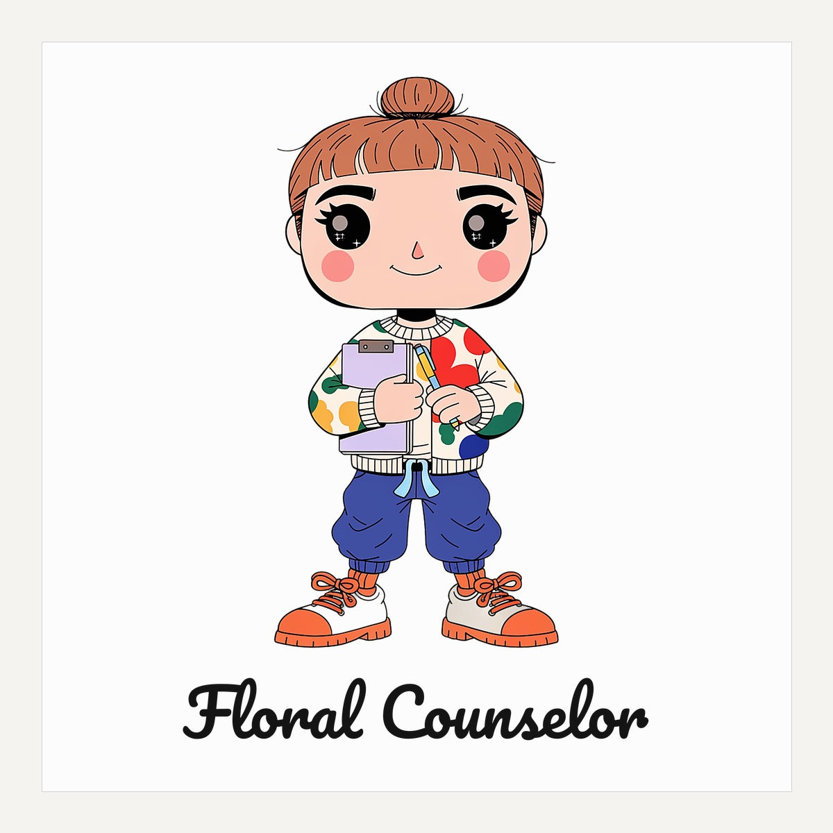 Floral Counselor SVG PNG, Therapist Blossom Floral Counselor Clipart, Cricut Cut File, Counseling Flower Design for Tumbler Mug Tote Bag