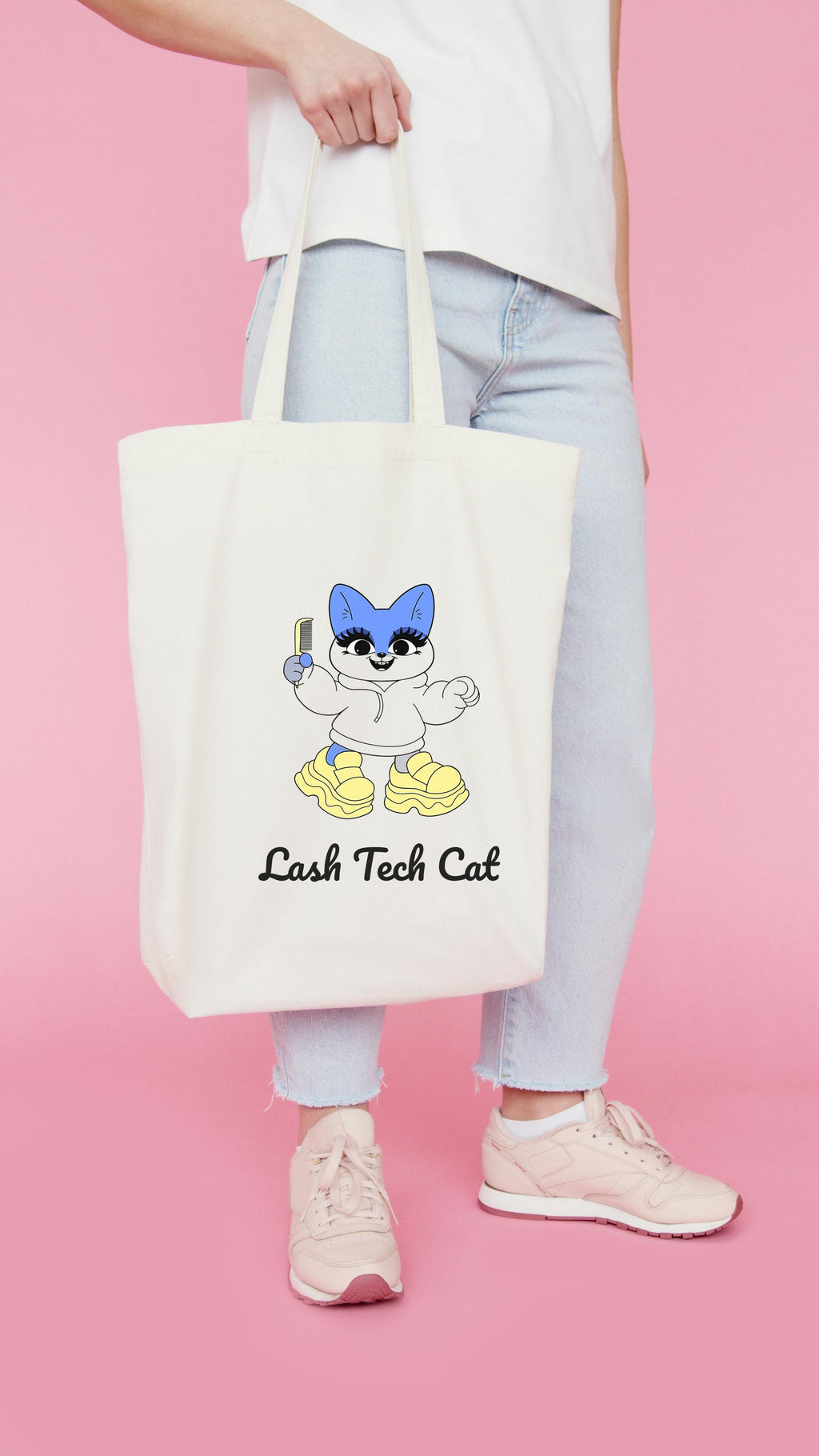 Lash Tech Cat SVG PNG – Cute Lash Artist Cat Cut File for Cricut, Silhouette, Cozy Cartoon Design